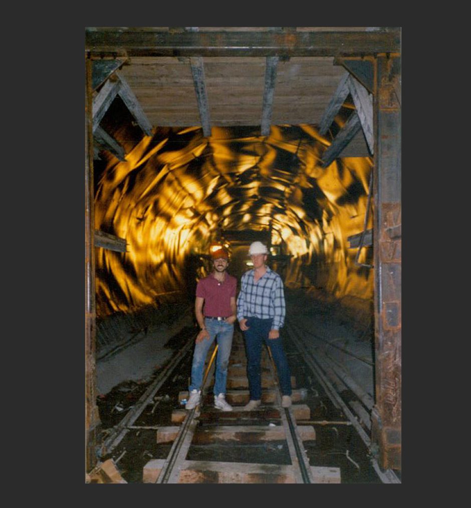 Me (Right) 200 Feet Under The City Of Los Angeles